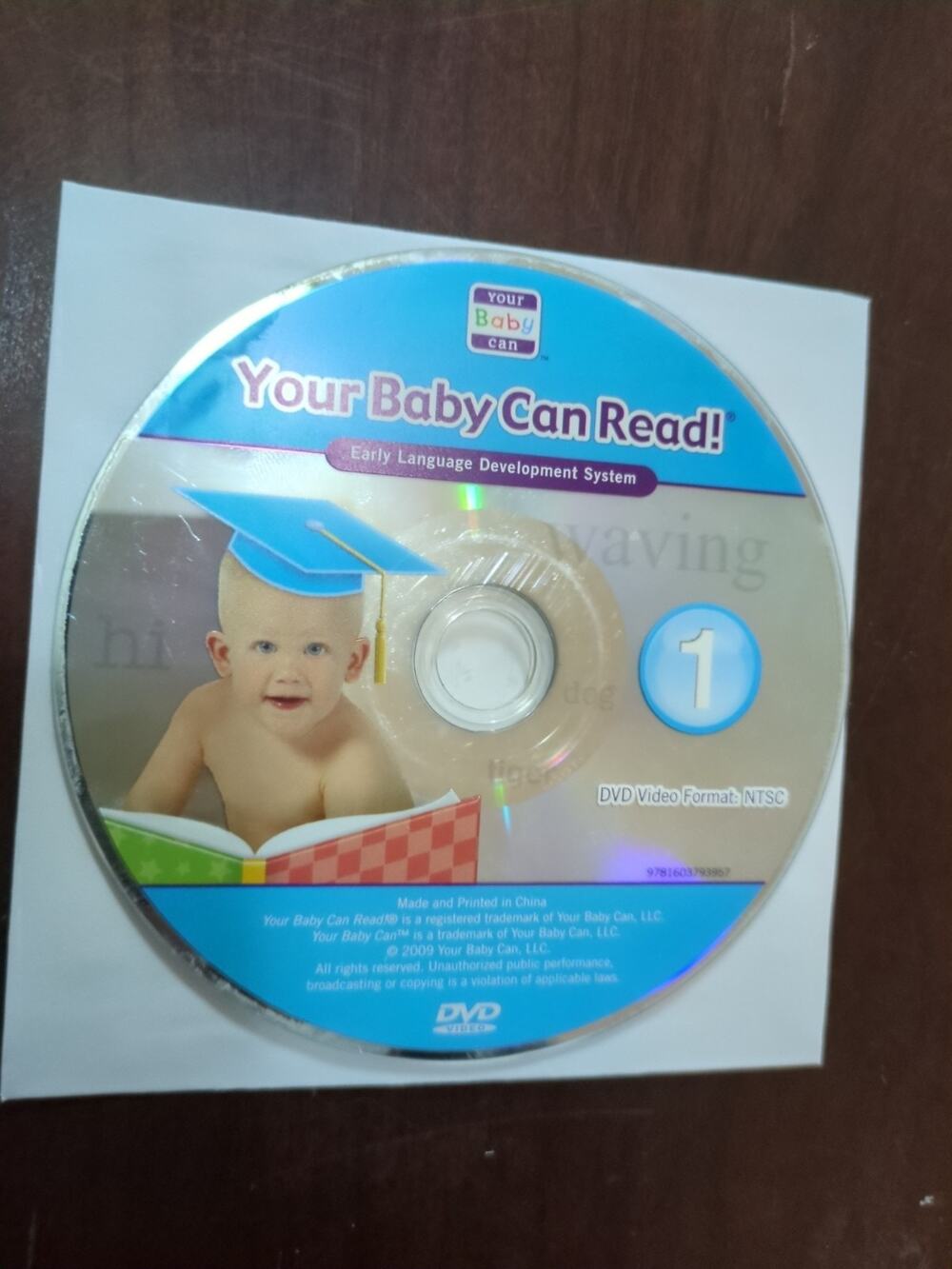 Robert Titzer Baby Can Read 1 DVD Disc only
